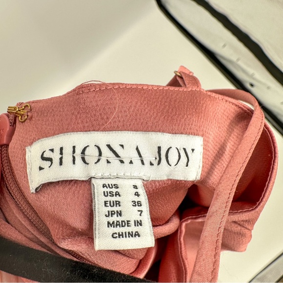 Shona Joy Luxe Twist Front Sleeveless Midi Wedding Guest Dress Rose Women US 4 - Picture 12 of 12